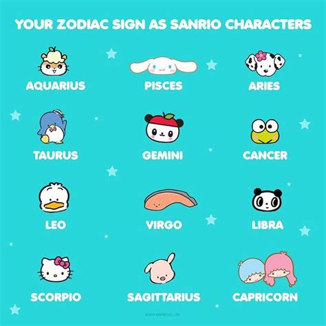 Sanrio zodiac bingo  >Kuromi and Aggretsuko are Scorpios too